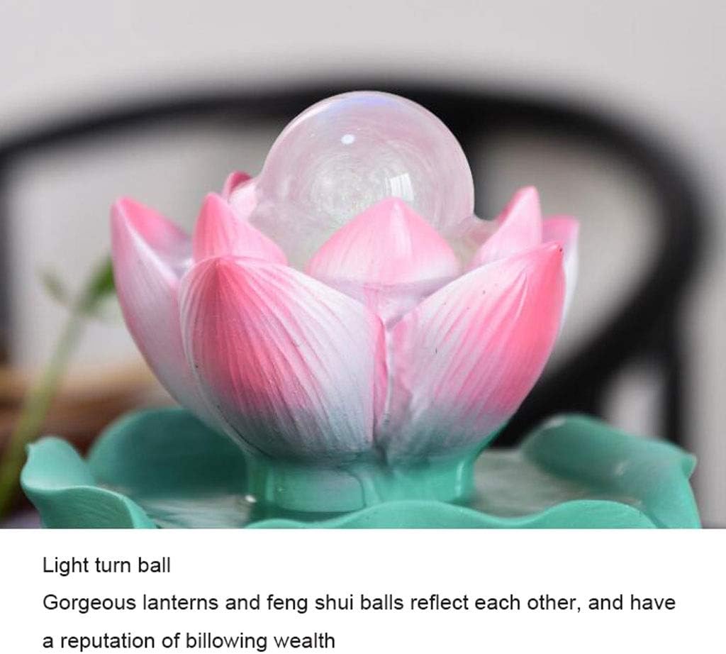 送料込 卓上噴水 インテリア 魚の池のデスクトップの噴水屋内ロータス風水の車輪のデスクトップの噴水水卓上噴水盆栽装飾品 風水装飾品 室内噴水 Stmarysicse Com