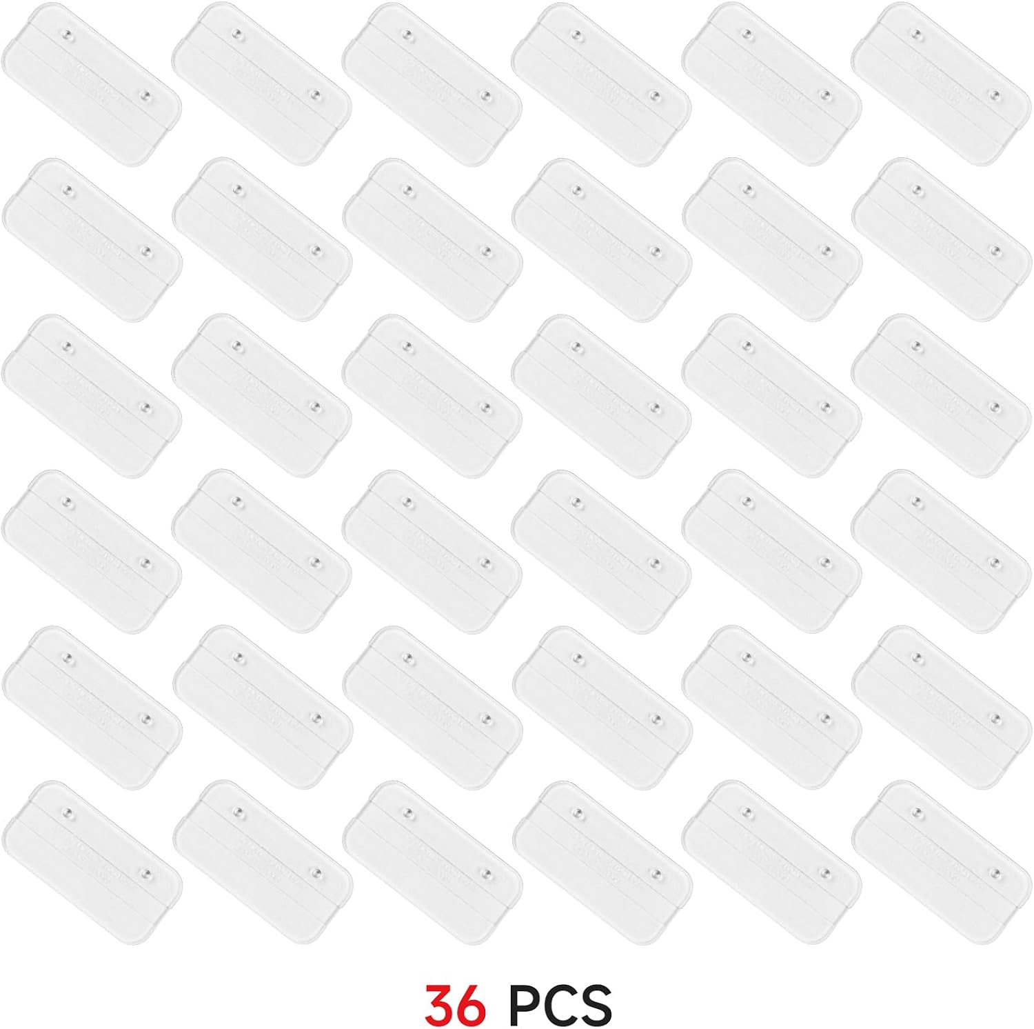 SIXPOINTS 36 Pieces 6 inch Action Figure Stand , Plastic Figure Display Holder Base ,Model Support Stands Compatible with 1/12 Marvel Legends /DC/ GI Joe/ MOTU Figure Toy (36Pcs Square(CLEAR2))