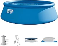 Vista 15 de INTEX 26175EH Juego de piscina inflable Easy Set: 18 pies x 48 pulgadas – Incluye bomba de filtro de cartucho de 1500 GPH – Escalera removible