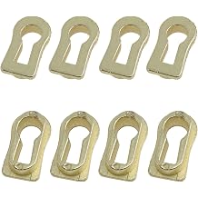 yukata Gold Zinc Alloy Keyhole Cover Keyhole Protector Covers Key Locking Inserts for Cabinet Door, Dresser Drawers, Desk Antique, Modern Furniture Hardware Vintage Accessories 8PCS