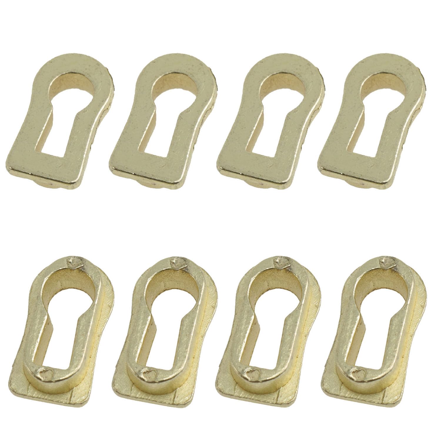 yukata 8 Pack Gold Keyhole Covers Zinc Alloy Inserts for Furniture