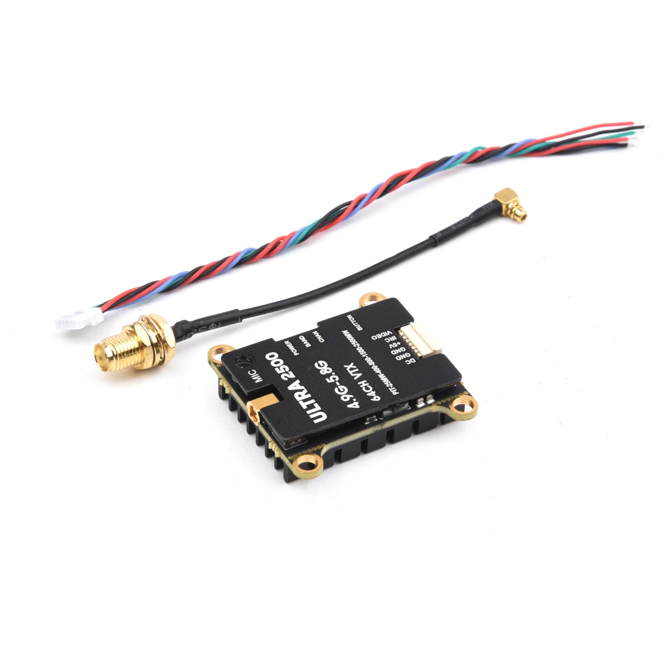 Części do dronów nowy nadajnik 64CH 4,9G-5,8G 1,6 W / 2,5 W FPV VTX z ramą drona wyścigowego dalekiego zasięgu (tylko 2,5 W VTX)