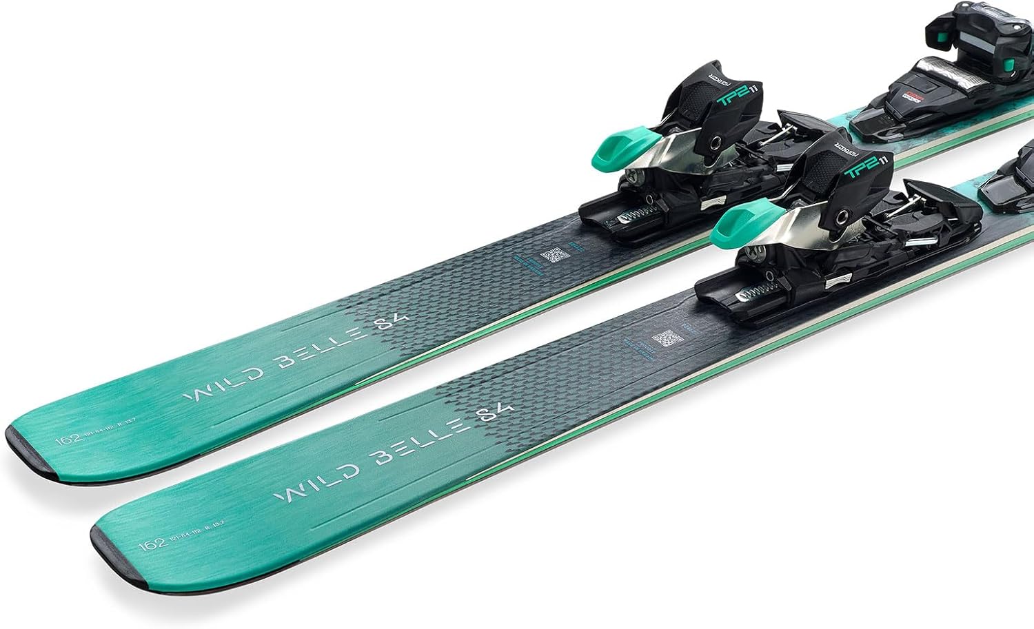 NORDICA Women's Wild Belle DC 84 Stable Durable Chassis Maneuverable All Mountain Alpine Snow Skis with TP2 Light 11 FDT Bindings