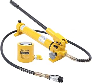30 ton Hydraulic Jack, Automotive Workshop Tool Lifting ram + Hand Pump, Porta Power Repair Kit, for Truck Loading and unloading Vehicles Large Machinery Repairs