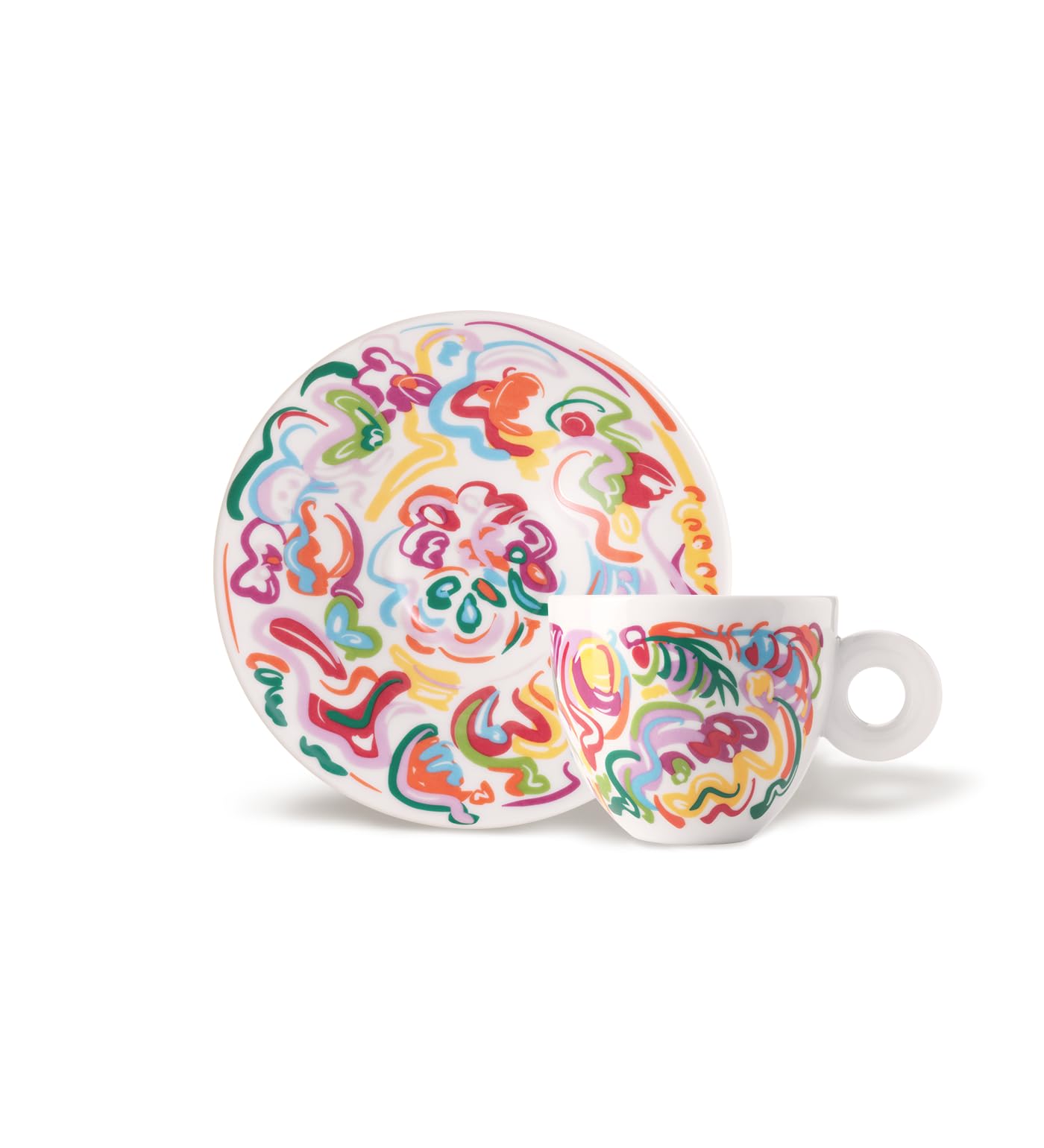 illy Art Collection Sol Calero | 25369 Ein Set mit 2 Cappuccino-Tassen, nummeriert und signiert vom Künstler