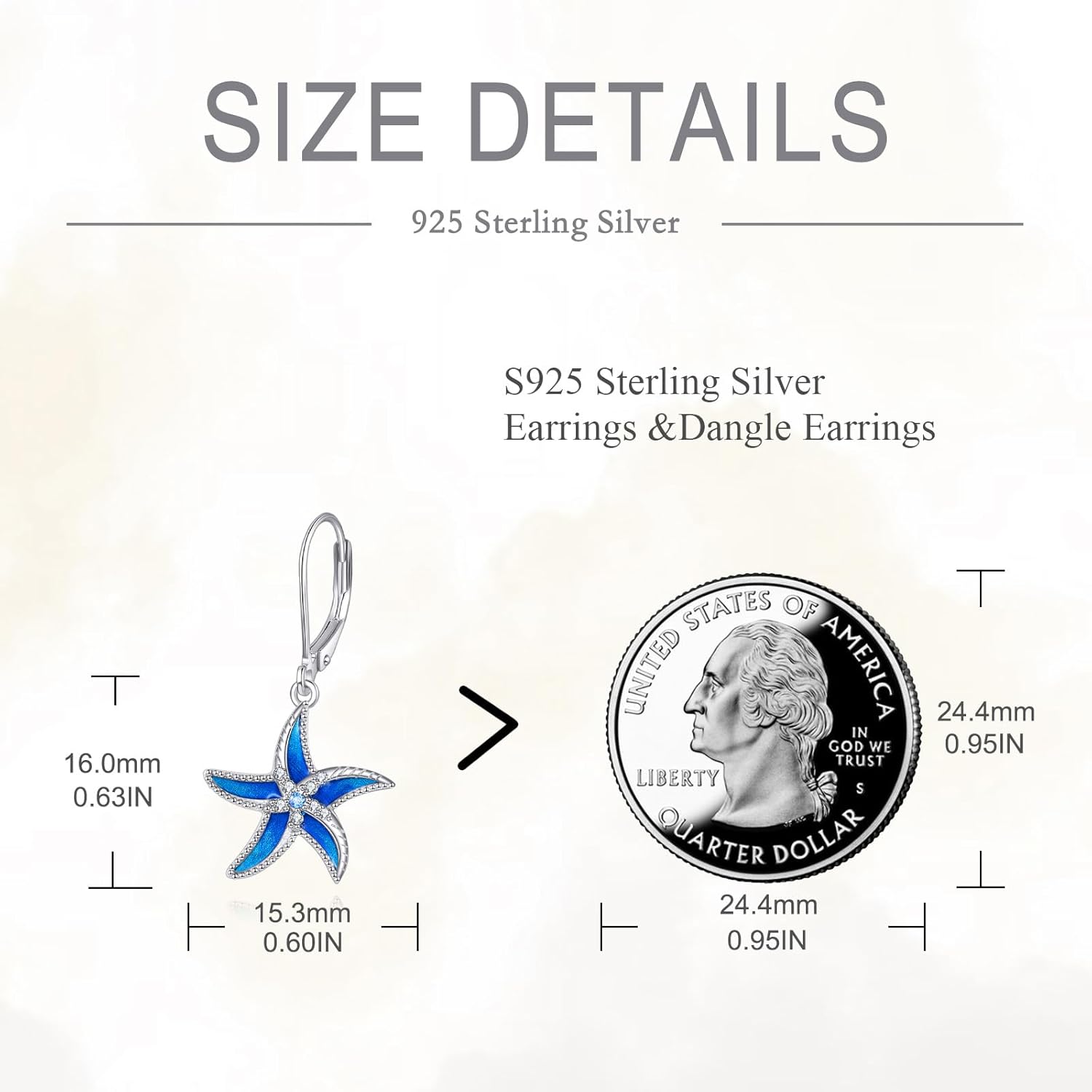 POPLYKE Jellyfish/Octopus/Sea Turtle/Starfish Leverback Earrings for Women 925 Sterling Silver Ocean Earrings Drop Dangle Ocean Jewelry