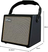 Coolmusic 30W Hordozható Gitárerősítő - Bluetooth Kapcsolat, Mikrofon Bemenet, Akkumulátoros, Fa Ház, Visszhang Effekt, Gitár és Billentyű K 8