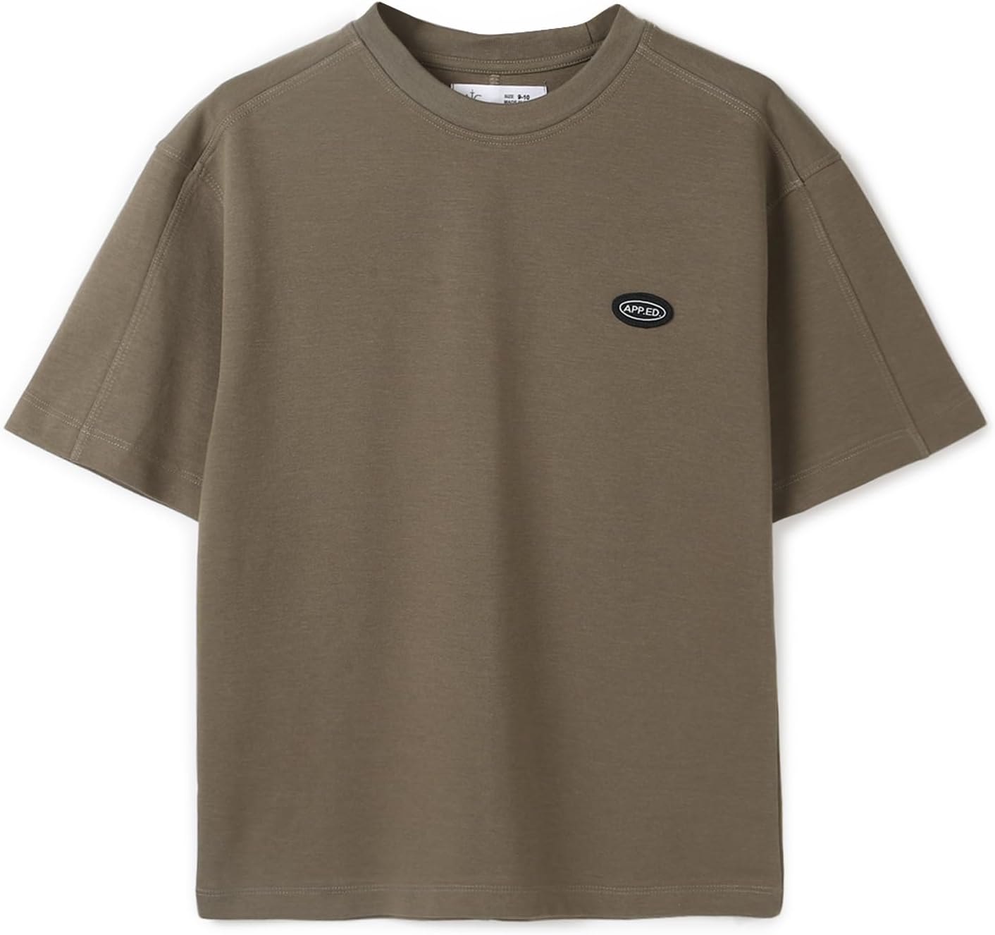 Boys Solid Relaxed Fit Cotton T-Shirt