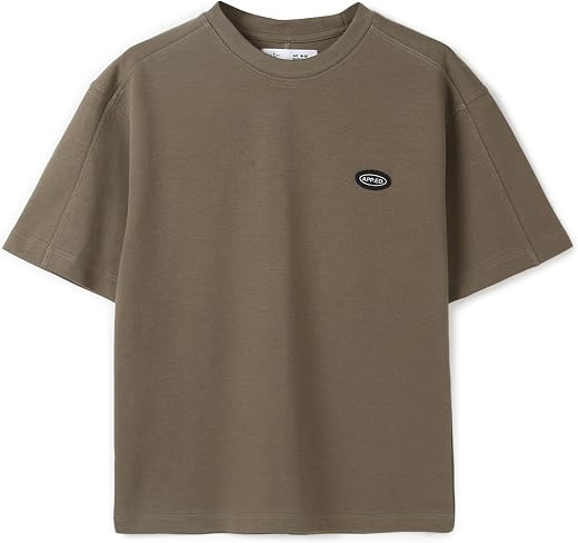 Alan Jones Clothing Boys Solid Relaxed Fit Cotton T-Shirt