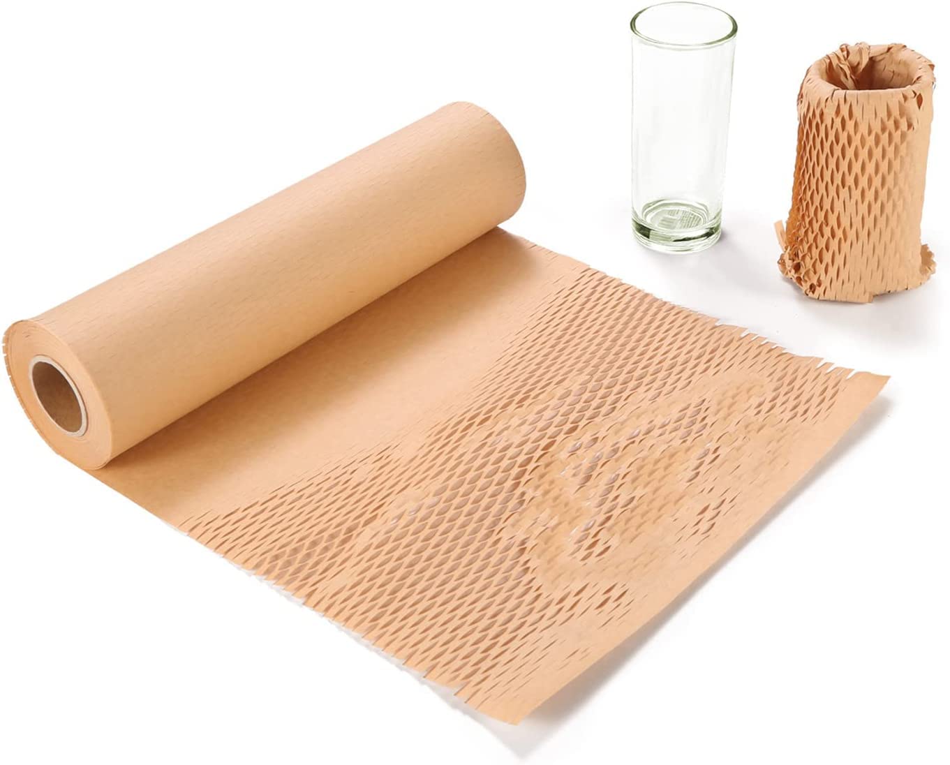 ISAN® Eco-Friendly Bio-Degradable Honey-Comb Bubble Wrap Brown Kraft Paper Roll 15.5" wide, 10Mtr Length (1 Pc) (B0BJ7KW7MX) Amazon Price History, Amazon Price Tracker