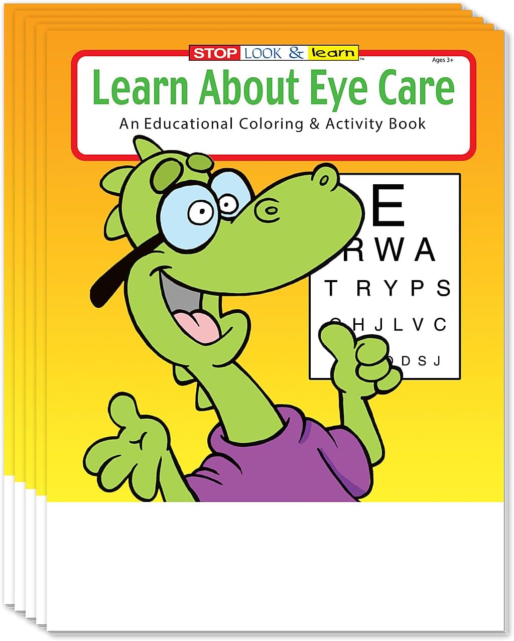 ZOCO – Learn About Eye Care – Custom Promotional Coloring Books (250 Bulk Pack, with Crayons) – Optometrist, Eye Doctor Gifts for Kids