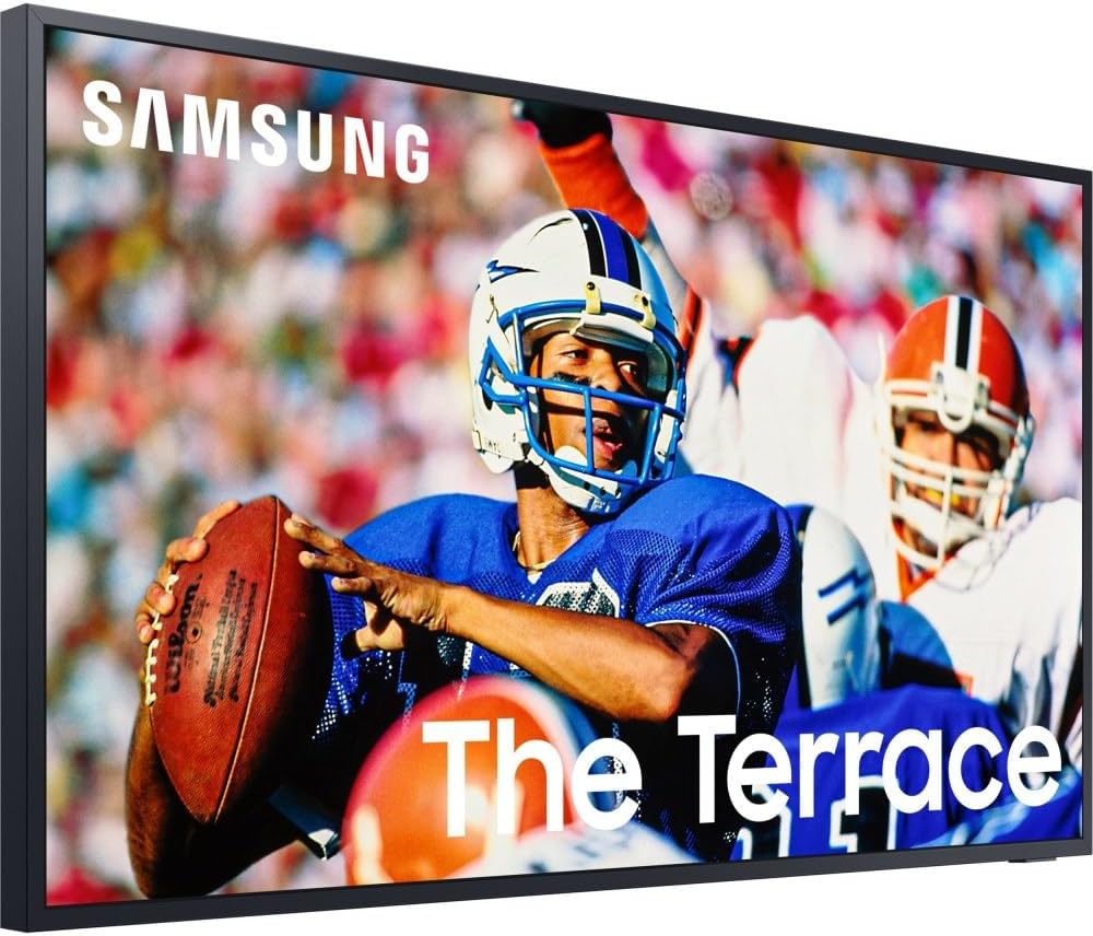 SAMSUNG 65-Inch Class QLED 4K The Terrace Full Sun Outdoor, Direct Full Array 16x, Weather Resistant, Wide Viewing Angle, Anti-Glare Smart TV w/ Alexa Built-In (QN65LST9TAFXZA, Latest Model)