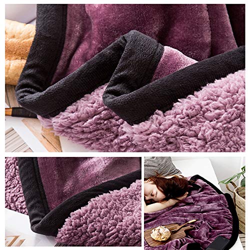 Couvertures chaudes automne hiver pour lit double argenté
