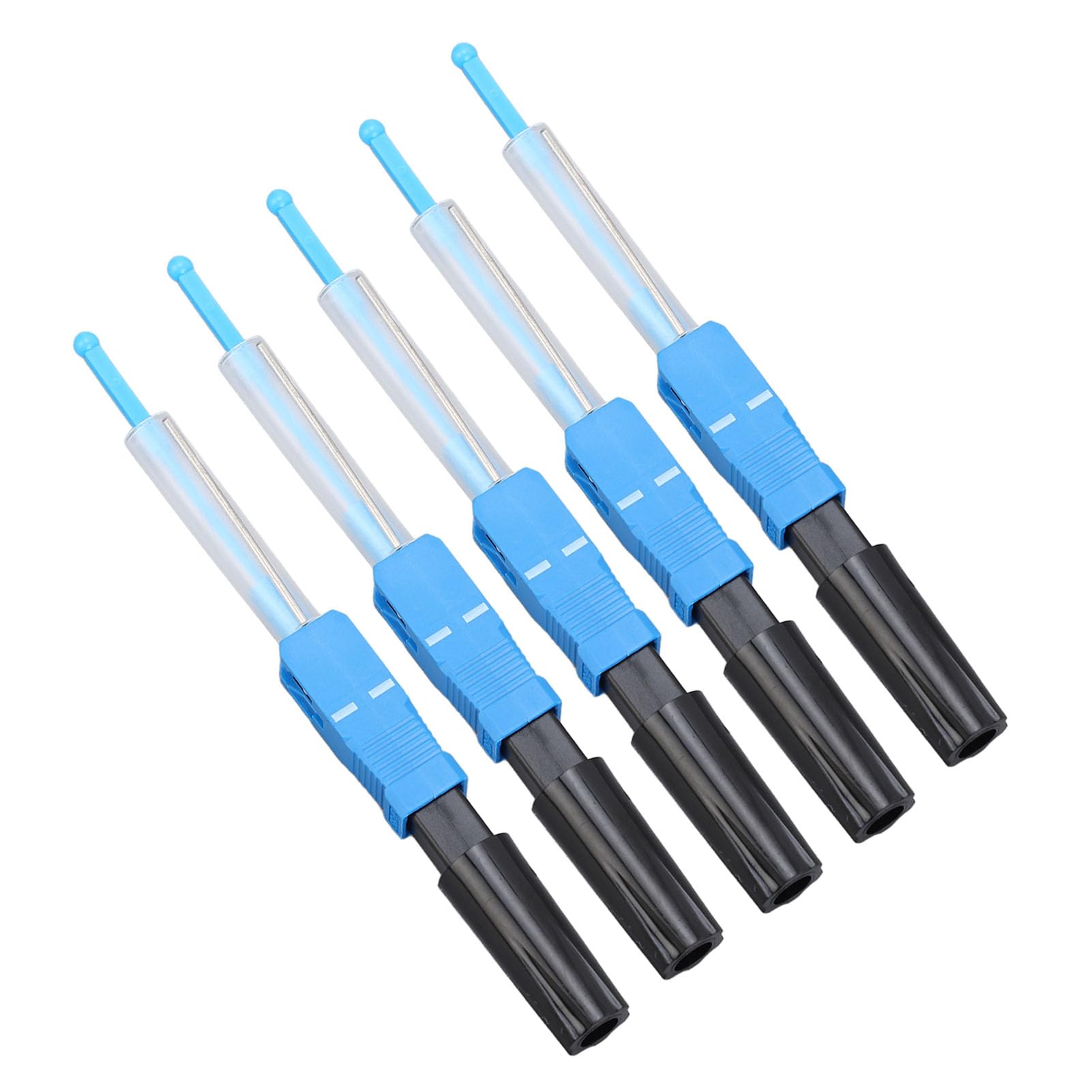 Connecteur de Chaude SC UPC, Connecteur de Fibre Optique 20pcs SC UPC Connecteur Rapide en Fibre de Fibre Monomodique Hot Melt avec Couvercle de Poussière Portable, Biconique