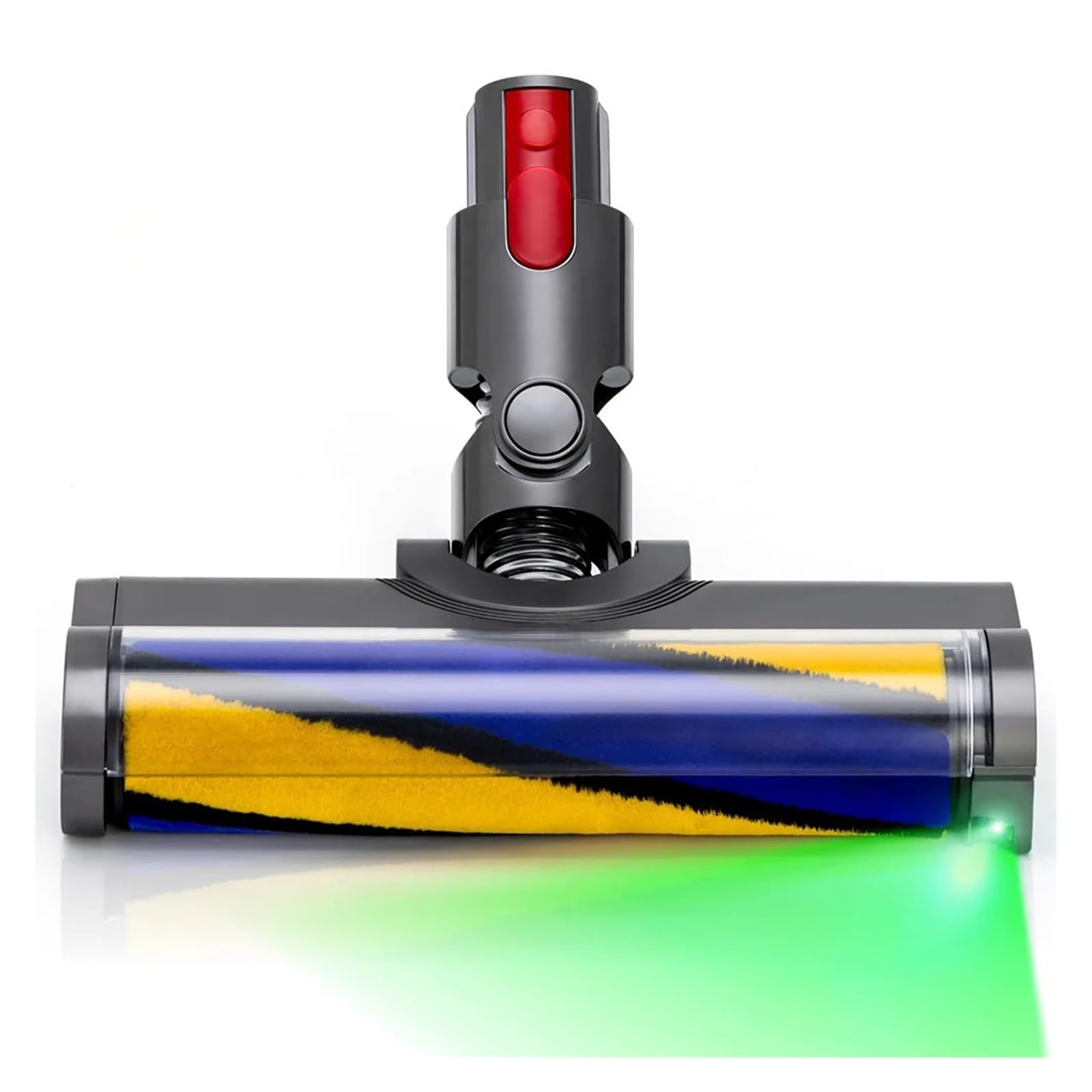 Laserbürste, kompatibel mit Dyson V12 Origin Staubsaugerzubehör, Ersatz-Motorkopf mit grünem Licht, Teppichrollenbürstenkopf Zubehör(Soft Roller Brush)