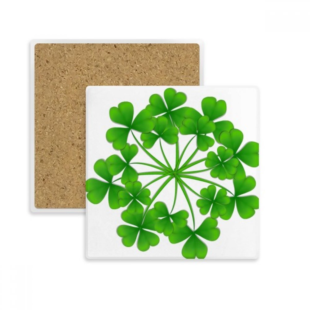 Trèfle à Quatre Feuilles dessous de verre pour apéritif et pause café irlandaise