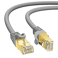 Vista 18 de Cable Ethernet Cat 7 de 30 pies, cable de Internet de alta velocidad de 10 Gbps, blindado SFTP, cobre puro OFC, cable de red LAN RJ45 CAT7