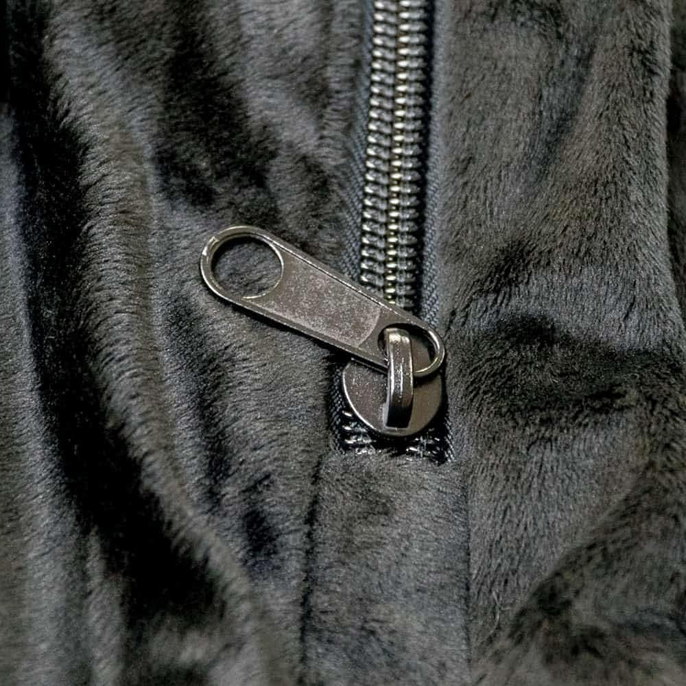 ULTIMATE SACK | 4 Ft Bean Bag Chair Replacement Cover Only | Black Fur | Removable Washable Cover only