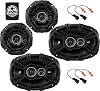 KICKER Kit de Parlantes para Puerta Delantera y Bandeja de 4 y 6x9 Pulgadas para Cadillac Eldorado 96-02 Kit de Mejora - 2 Pares de Parlantes DS Series de 4 y 6x9 Pulgadas con Arnés - 43DSC404 y 43DSC69304 1