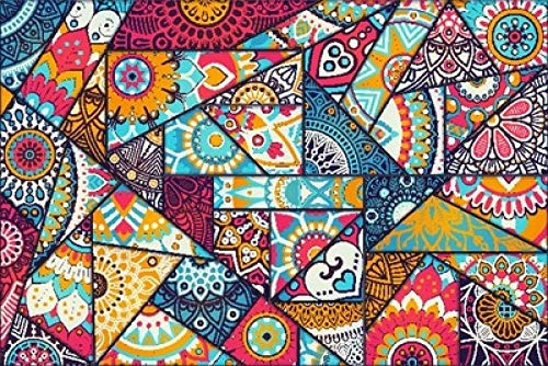 Tapis géométrique rectangulaire à la mode pour salon et chambre - 3