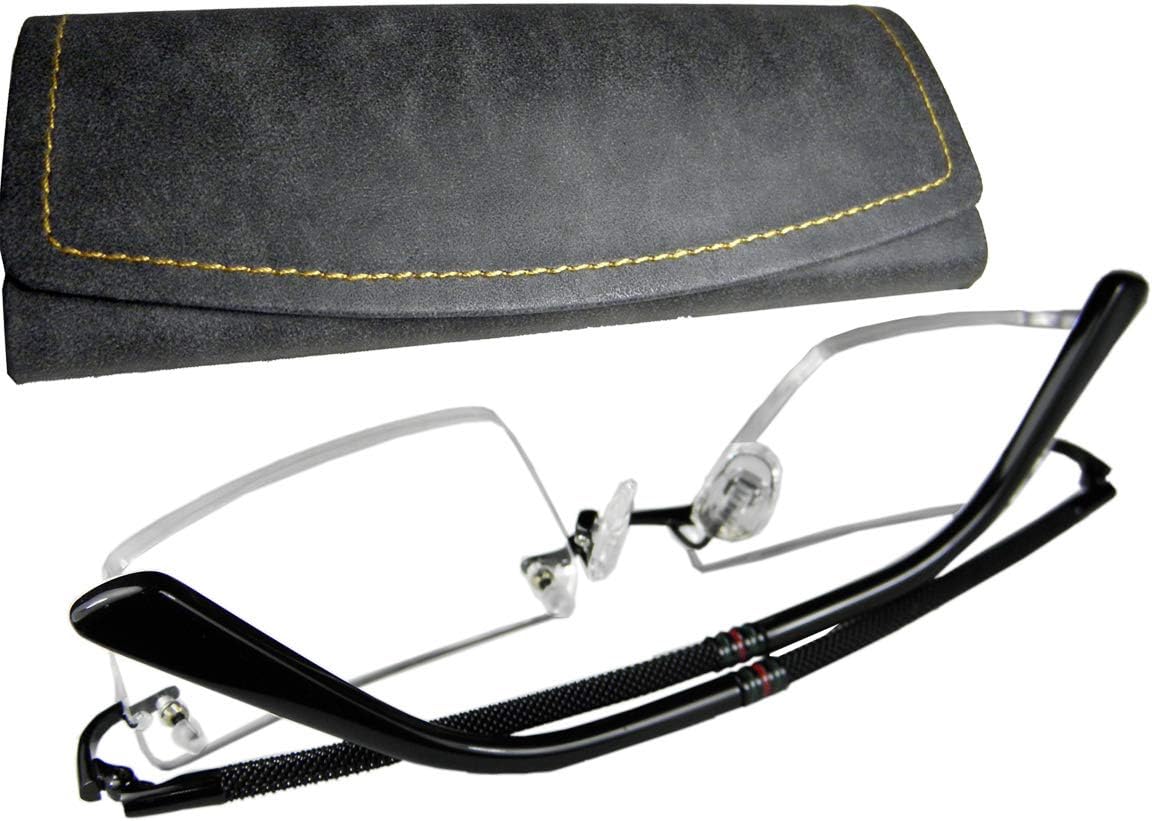 Circleperson Rimless Pure Titanium Eyeglasses frame Square Light Weight