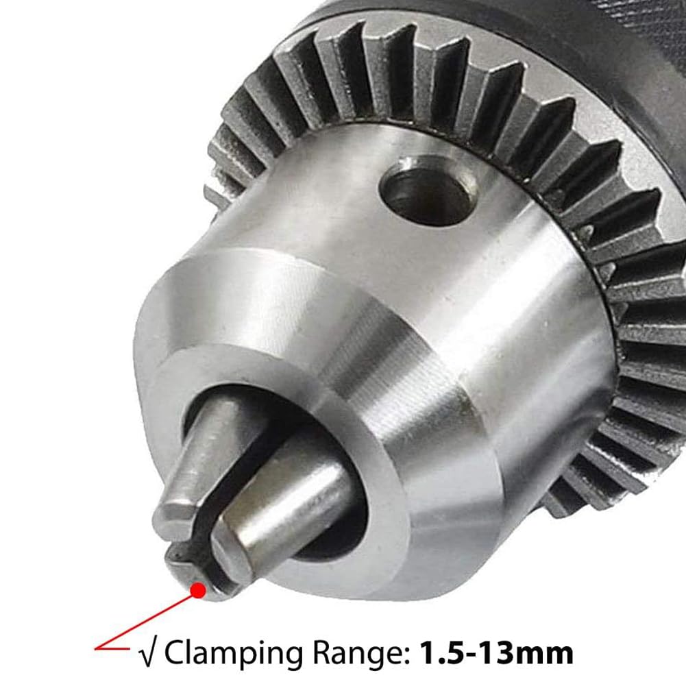 Bestgle Key Drill Chuck Adapter 1.5-13mm Capacity, 1/2-20UNF Thread Quick Change Conversion Chuck for Impact Driver & Drill Bits - Image 2
