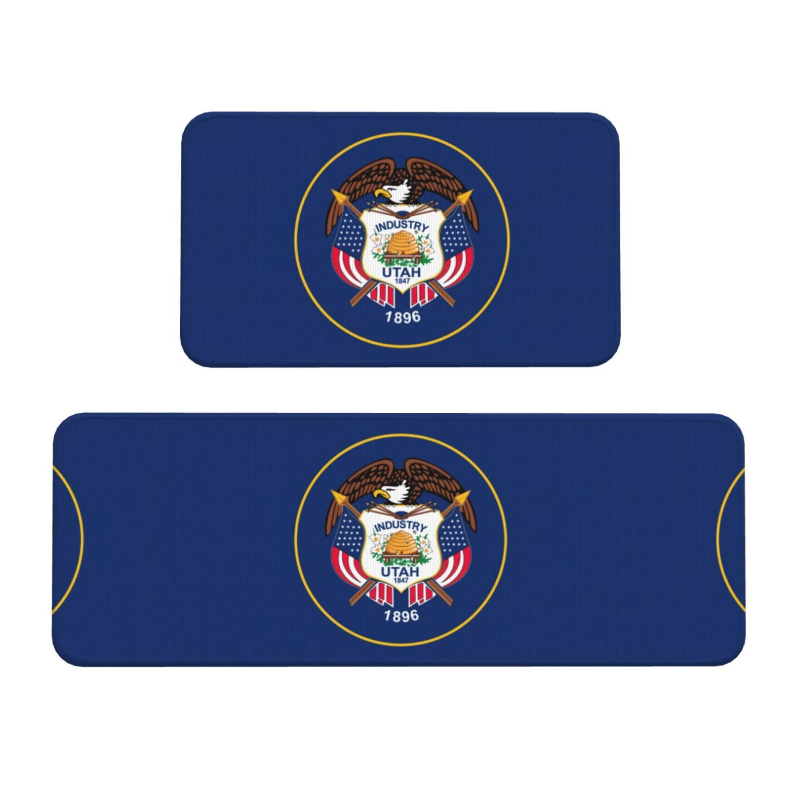 Tapis de cuisine antidérapant lot de 2 EdWal imperméable motif Utah