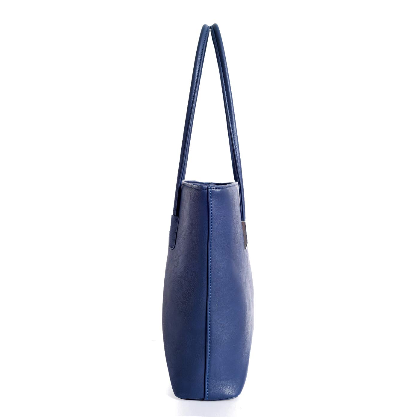 Lino Perros Women Navy Leatherette Zipper Tote Bag 1
