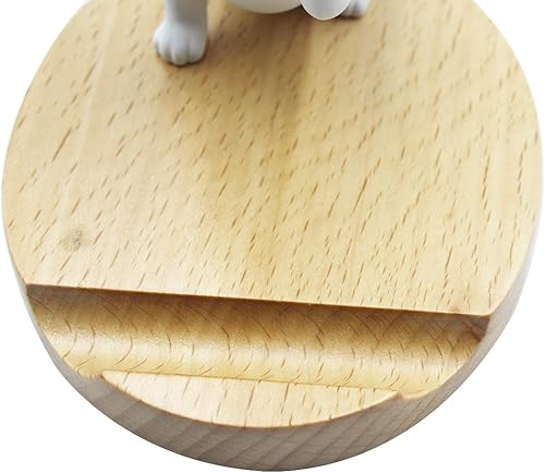 Miniatura 11 de Lindo perro teléfono celular titular de madera Smartphone escritorio titular para teléfonos móviles Animal teléfono soporte escritorio ornamento