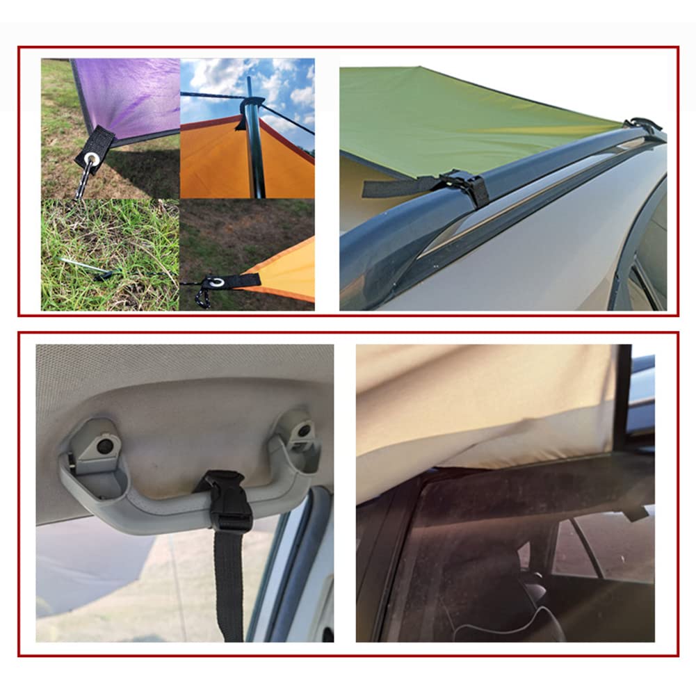 DAZZLEEX Toldos para Coches,La Carpa De Camping/Carpa De Pesca Impermeable con Parasol Es Adecuada para Varios Modelos De SUV Al Aire Libre, Camping, Pesca, Playa 440 X 200 Cm