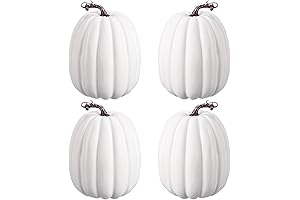 4 Pcs Jumbo Carvable Foam Pumpkin Decorations