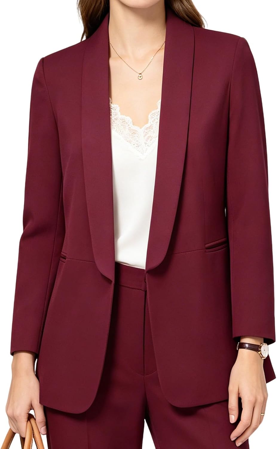Womens Casual Blazer Long Sleeve Open Front Work Office Dressy Suit Jackets with Pockets XS-3XL