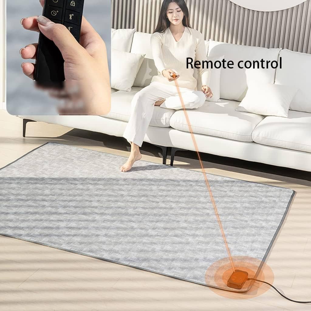 Tappeto riscaldato elettrico in cristallo di carbonio con tatEnergy Efficient Floor Warmer accogliente tappetino riscaldante per casa e ufficio inverno comfort soluzione di calore sicuro e veloce