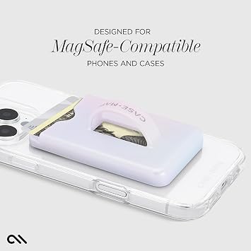 Case-Mate Soap Bubble Magnetic Card Holder/Wallet w/Loop Grip - Iridescent