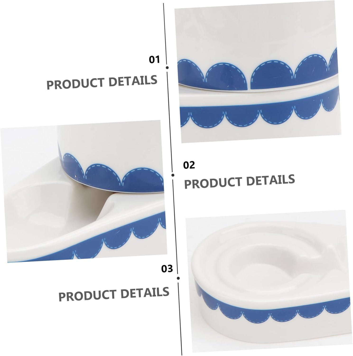 Toddmomy Rabbit Water Feeder Ceramic Pet Water Bowl Leakproof Easy to Clean Safe for Small Animals