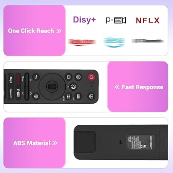 Replacement for LG Magic Remote MR25GA Remote Control for LG Smart TV OLED QNED UHD LED & LCD with AI Voice Control Pointer Scroll Wheel & Shortcut Buttons