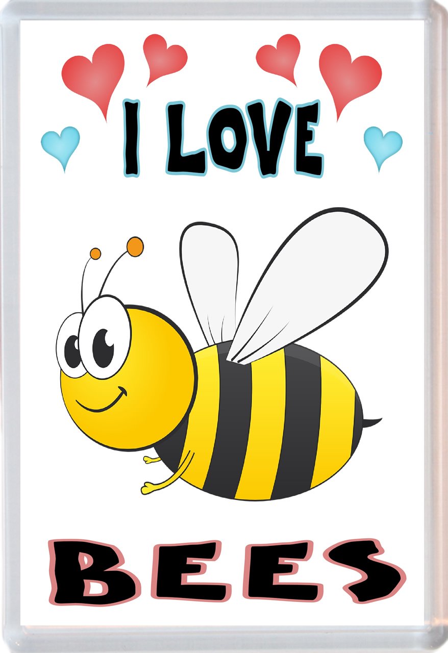 I Love Bees/Bee - Jumbo Fridge Magnet