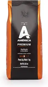 América Café Torrado Em Grãos Premium 1 Kg
