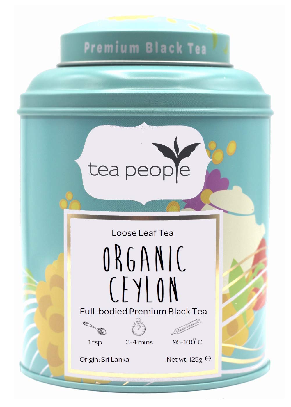 Tea People Organic Ceylon Loose Tea Caddy 100g