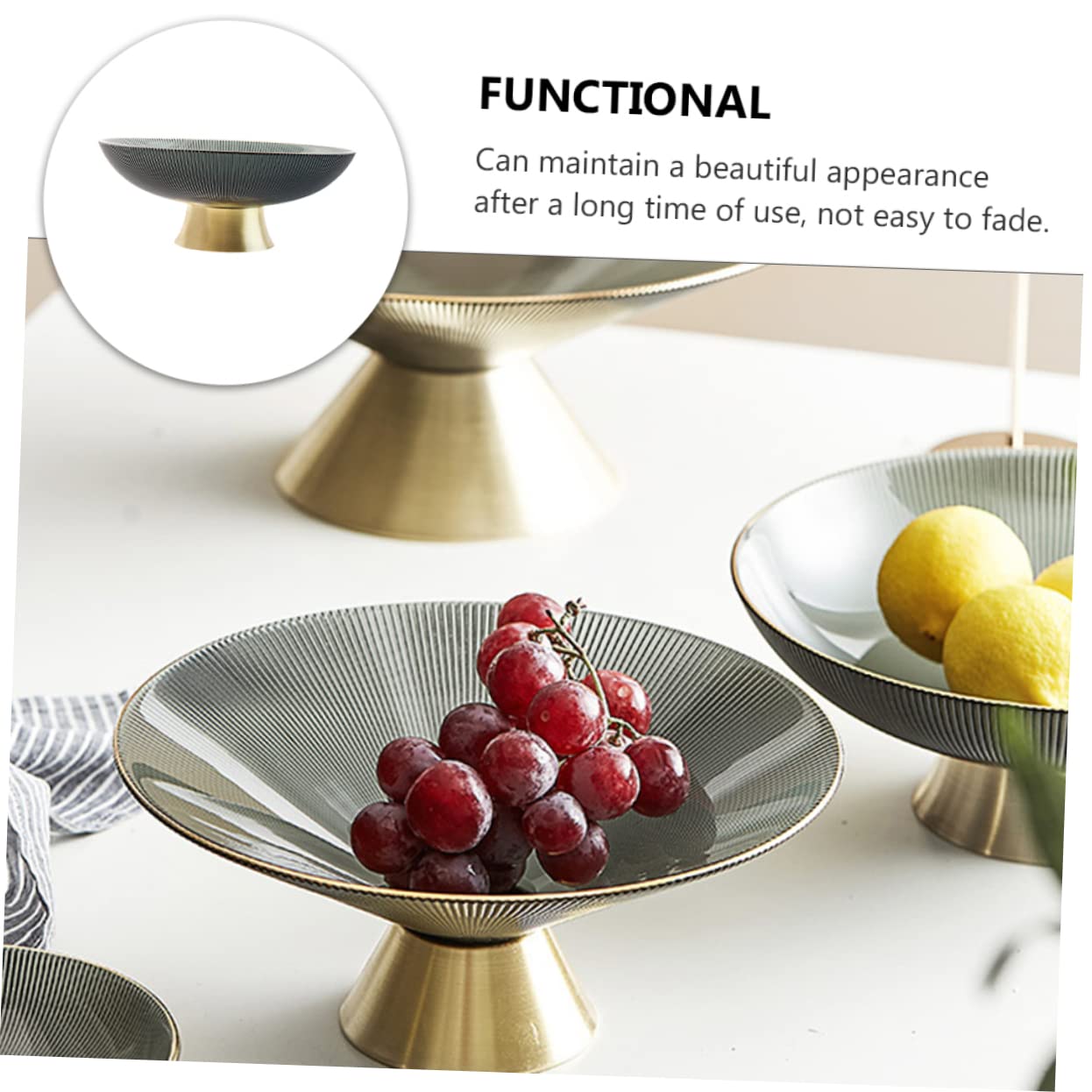 WATIIFUFU Vassoio Alto Per Frutta e Snack Elegante Piatto Da Tavolo Per Dessert e Dolci Contenitore Decorativo Per Casa e Ristoranti Design Raffinato e Resistente Per Eventi e Occasioni
