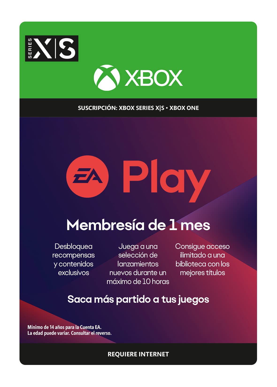 EA Play - 1 Month Subscription | Xbox - Código de descarga