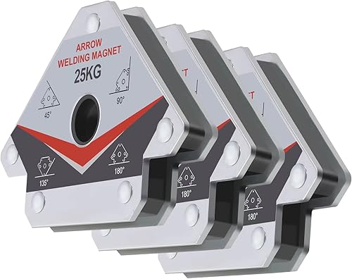 GUTIMORE - Imán de soldadura de 55 libras, 3 piezas, imanes de soldadura y abrazaderas, soporte de flecha de imán de soldadura, imán de sujeción de