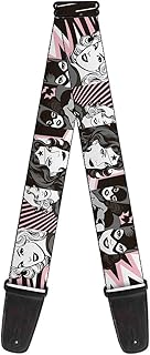 Buckle-Down Guitar Strap - Dancing Bears Black/Multi Color - 2