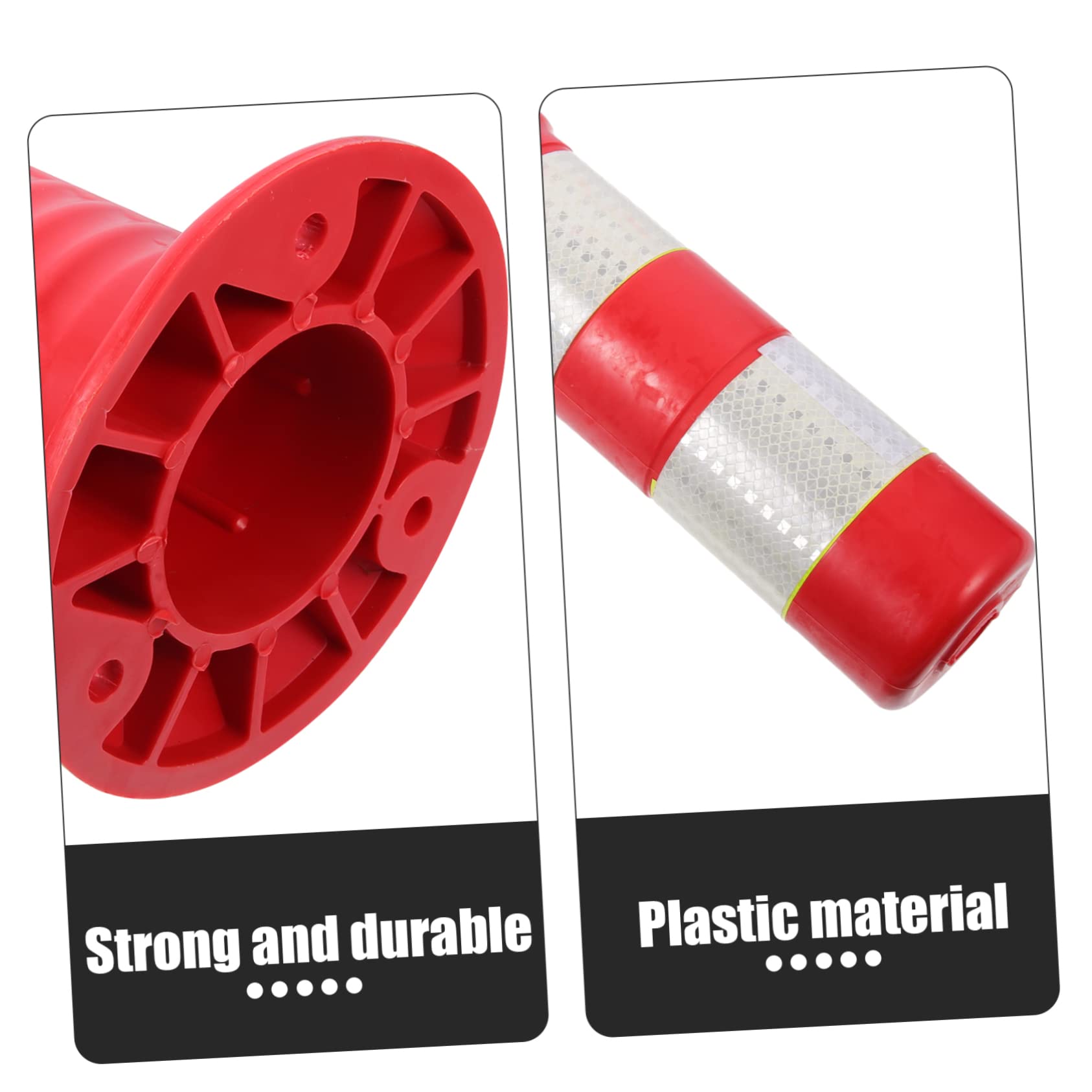 Colonne D'avertissement Anti-Collision en Plastique Réfléchissant, Position Réglable, pour Sécurité Routière et Parking