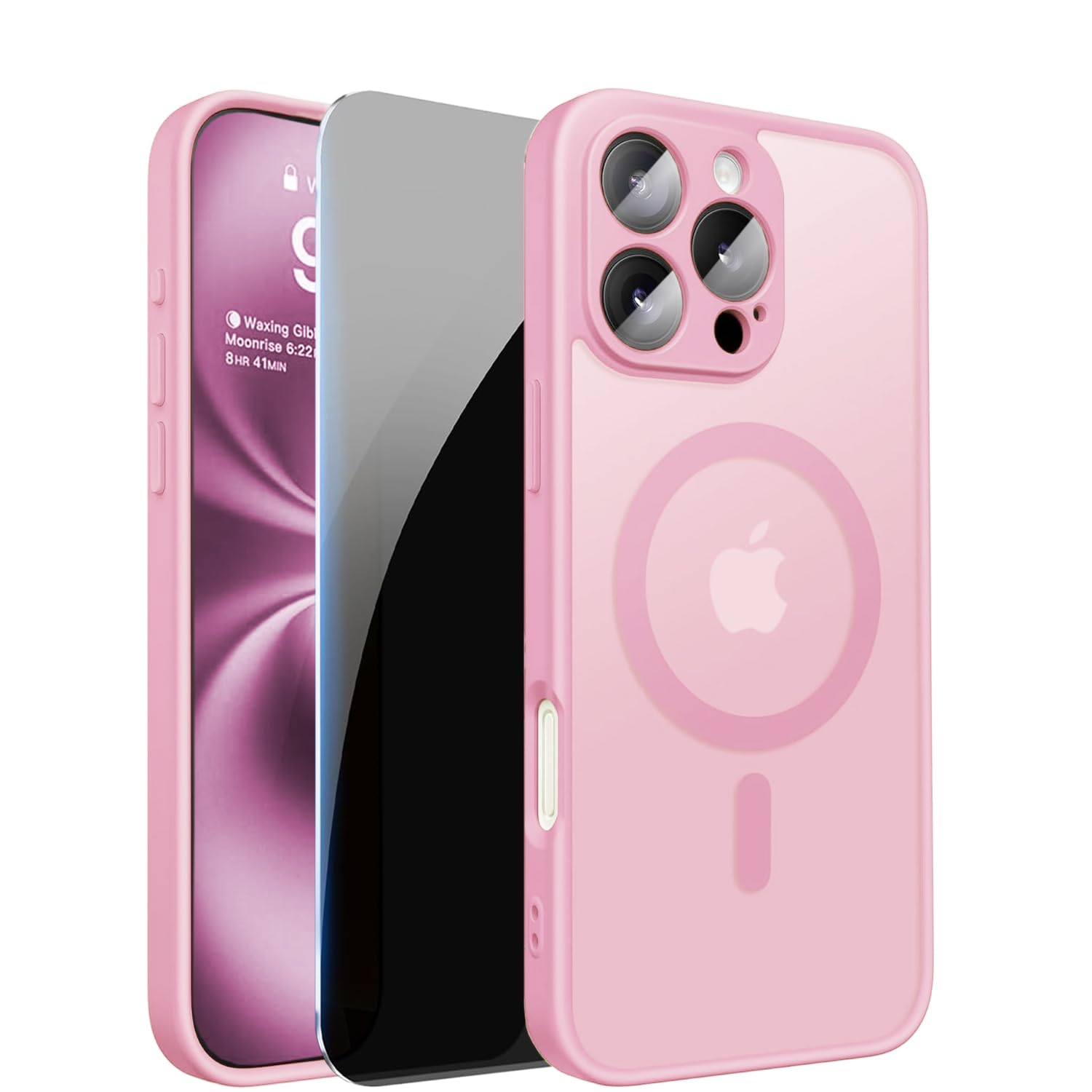 LWLFEKA for iPhone 16 Pro Max Case with Privacy Screen Protectors & Full Camera Cover,Magnetic for iPhone 16 ProMax Case[Fit for MagSafe] Protective