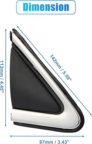 Miniatura 7 de X AUTOHAUX Aplique de bandera de espejo lateral del pasajero para Nissan Sentra 2013-2019 RH espejo bandera cubierta derecha puerta esquina acabador