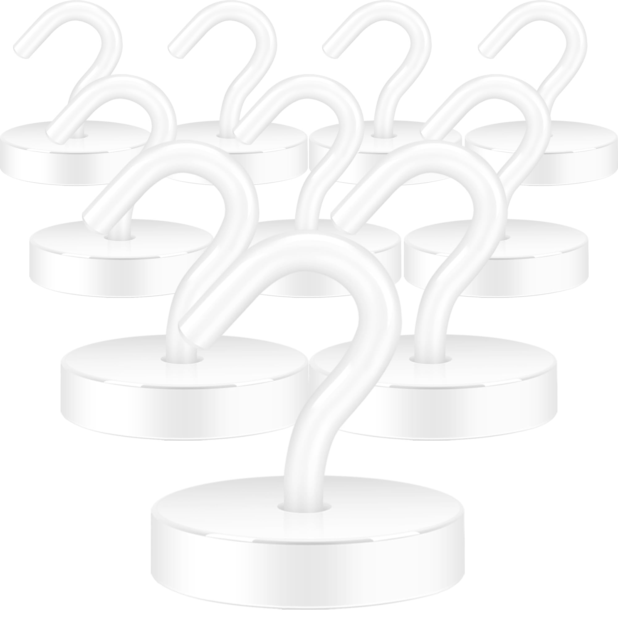 Neosmuk Magnetic Hooks Steel Tube Design for Cruise,80lb+ Black,10 Pack — Amazon image 13