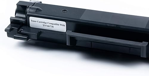 Miniatura 2 de DIGITONER Cartucho de tóner compatible con chip para Brother TN760 TN730 TN-760 TN-730, negro (paquete de 2)