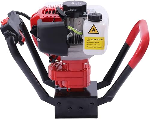 Miniatura 7 de Taladro de tierra de 43 cc y 1.7 HP a gas con brocas de 3, 4 y 5 pulgadas, taladro para pesca en hielo, taladro de tierra para plantar jardinería