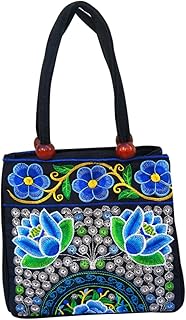 Bolsa De Lona Feminina Bolsas De Mão Femininas Bolsa De Mão Feminina Bolsa De Estilo Étnico Bolsa De Mão Bordada Bolsa De Ombro Para Mulheres Moda Bolsa Pequena Bolsa De Lona Miss